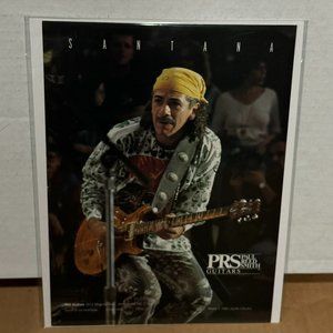 Carlos Santana - PRS Guitars - 1995 Print Advertisement